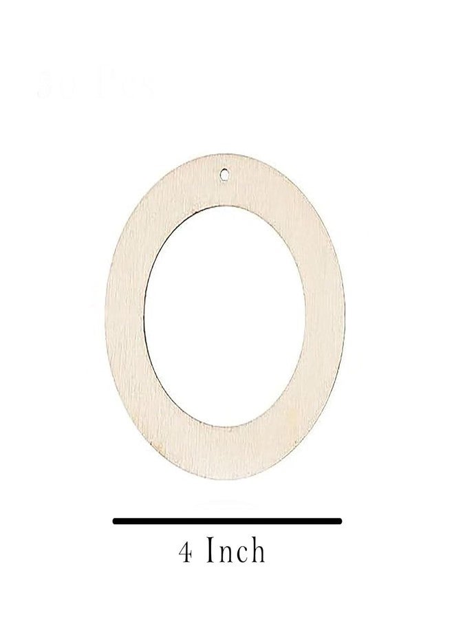Haoser Wooden Rings for Crafting | 20 Pcs MDF Unfinished Wooden Circles | Craft Supplies for Art Projects, Jewelry Making, Earrings, Pendant, Home Decor, Kids Activities & DIY Decorations (4 INCH) - Image 2
